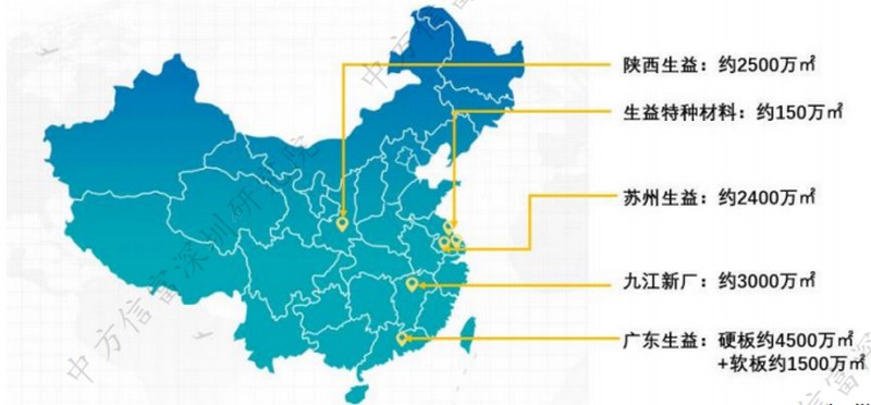 生益科技6個CCL生產(chǎn)基地產(chǎn)能