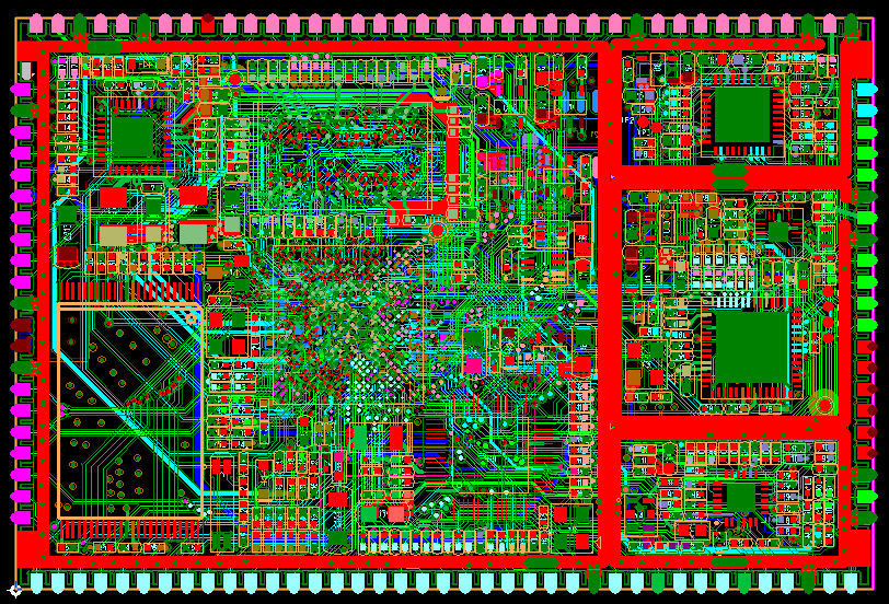 PCB半孔板主要用在核心板和模塊上